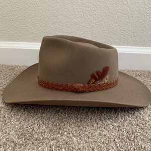 Vintage Akubra Snowy River Pure Fur Felt Hat